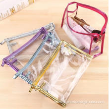 Transparent cosmetic bag ladies wash finishing bag waterproof travel cosmetics jewelry large-capacity storage bag three pcs